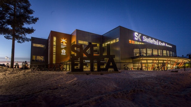 Parkering i direkt anknytning till Skellefteå Kraft Arena 