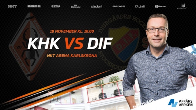 Karlskrona HK: Hemmamatch den 18 november mellan Karlskrona HK och Djurgården