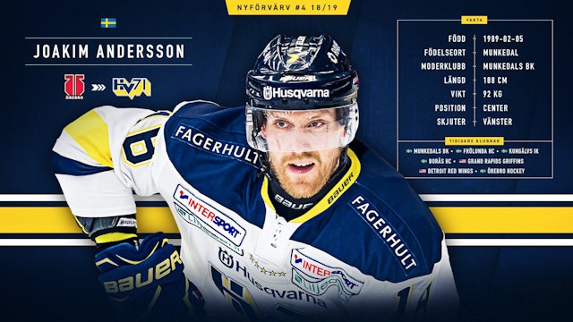 Hv71 Varvar Joakim Andersson Hv71