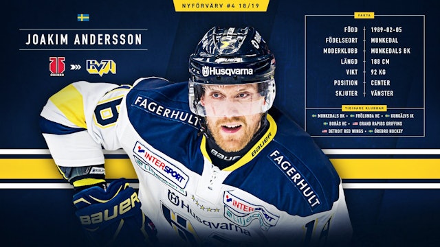 Hv71: HV71 värvar Joakim Andersson