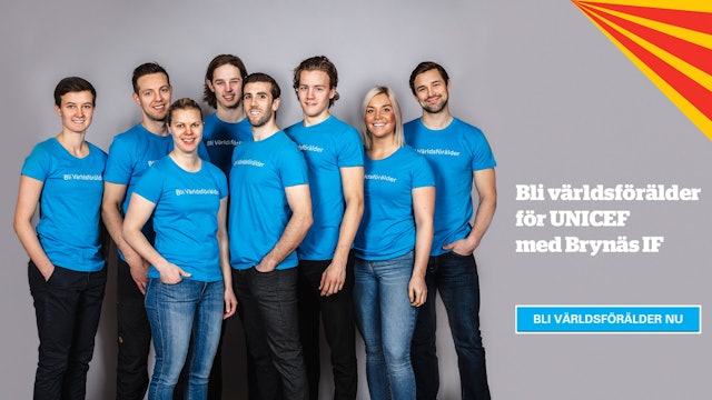 Brynäs: Brynäs IF startar kampanjen Världsförälder med Brynäs IF till förmån för UNICEF