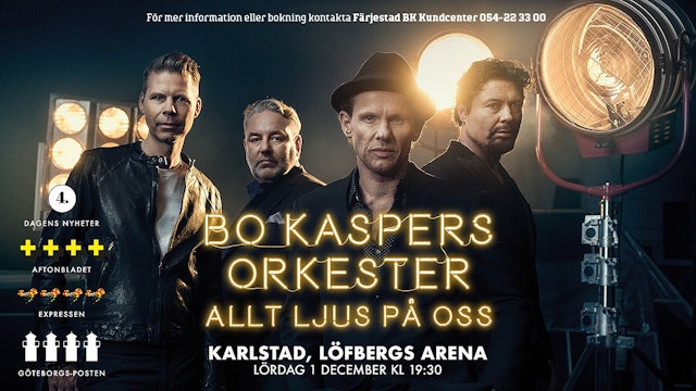 Färjestad: Bo Kaspers Orkesters till Löfbergs Arena