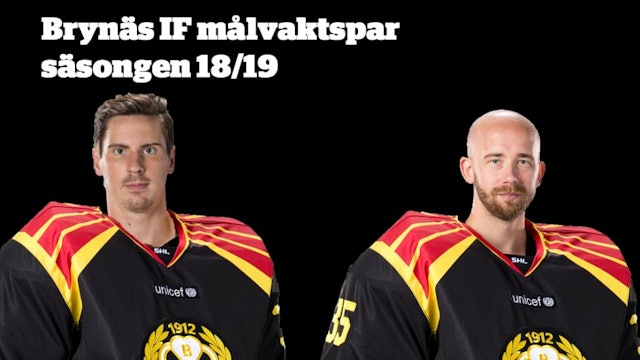 Brynäs: Brynäs IF presenterar målvaktsparet inför hockeysäsongen 2018/2019