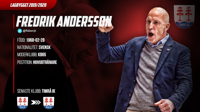 Timrå IK: Fredrik Andersson fortsätter i Timrå IK