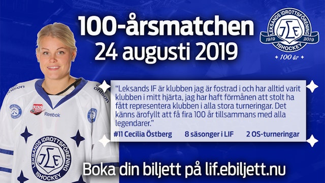 Leksands IF: Klar för match: Cecilia Östberg