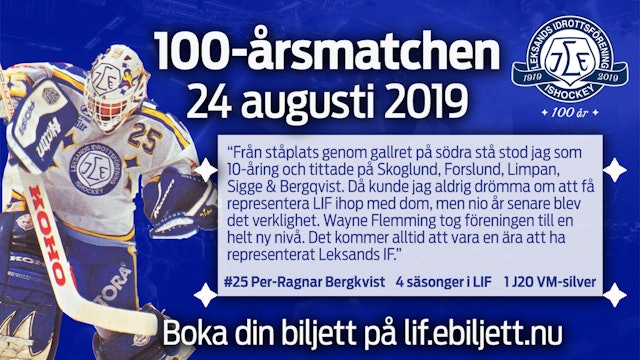 Leksands IF: Klar för match: Per-Ragnar Bergkvist