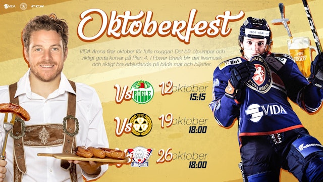 Växjö Lakers: Oktoberfest kommande tre matcher