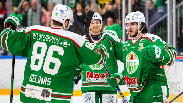 Femetta för Rögle när man tog sjätte raka