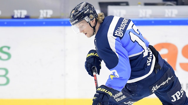 Hv71: Oscar Sundhs 500-matchertröja till förmån för Barncancerfonden