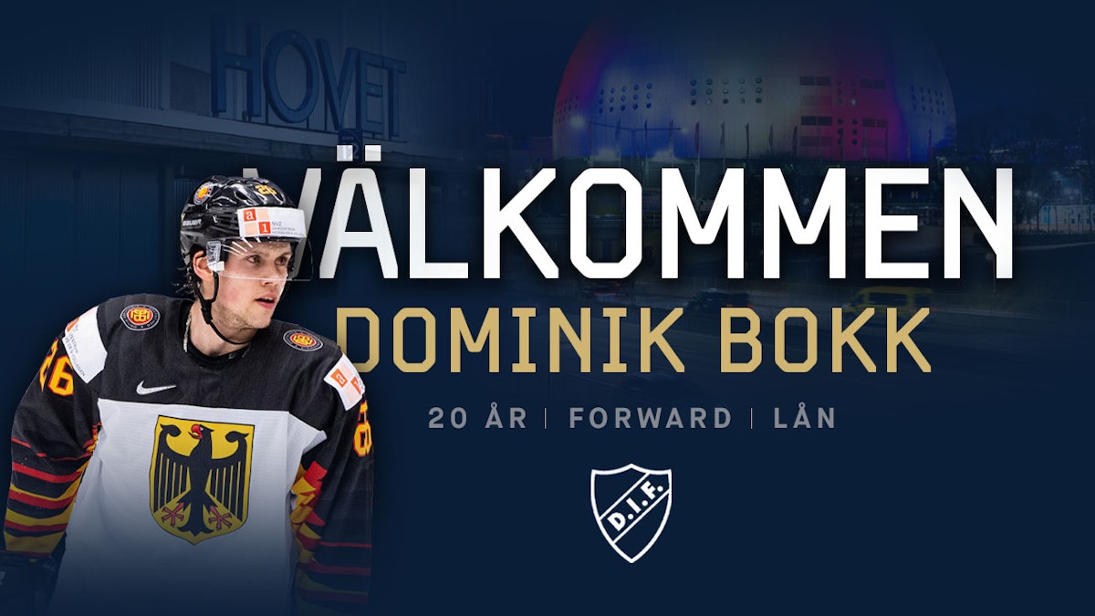 Djurgården Hockey: Dominik Bokk klar för Djurgården
