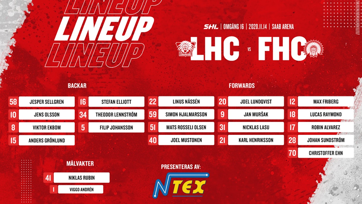 Laget mot Linköping