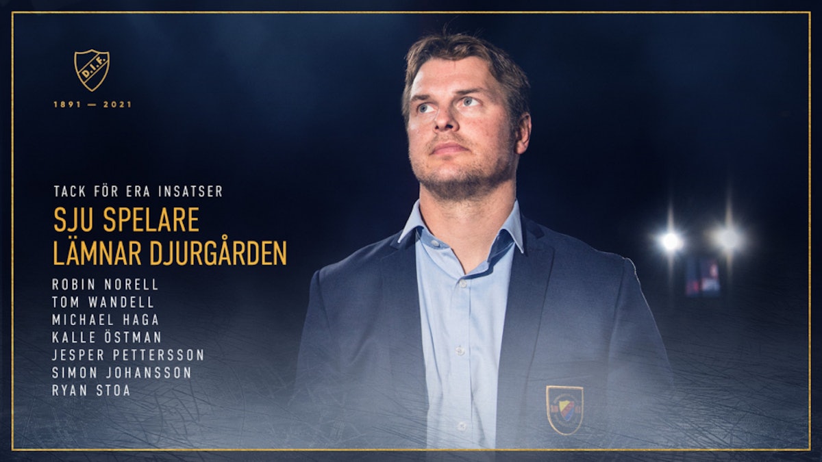 Djurgården Hockey: Djurgården tackar av sju spelare ur herrtruppen