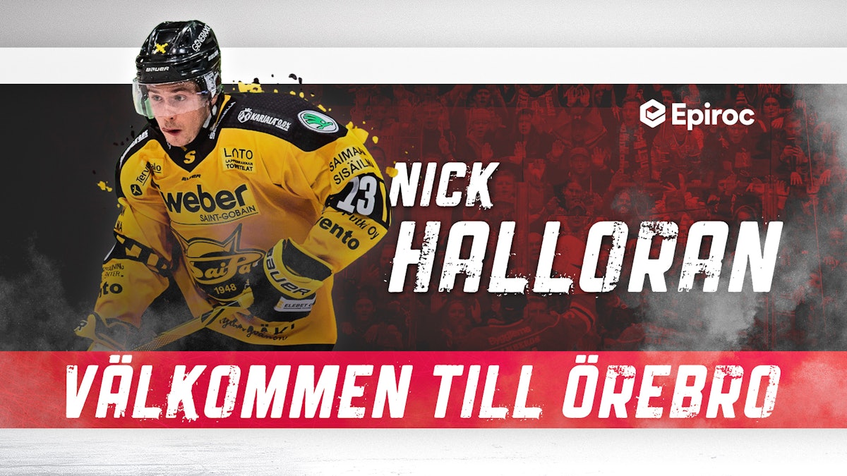 Örebro Hockey: Välkommen Nick Halloran