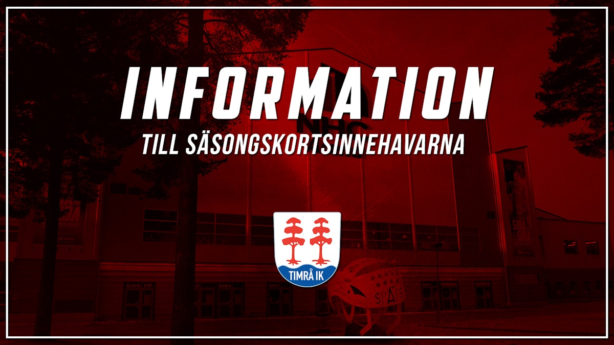 Information om lördagens match
