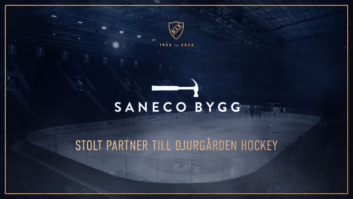 Djurgården Hockey presenterar Saneco Bygg som partner