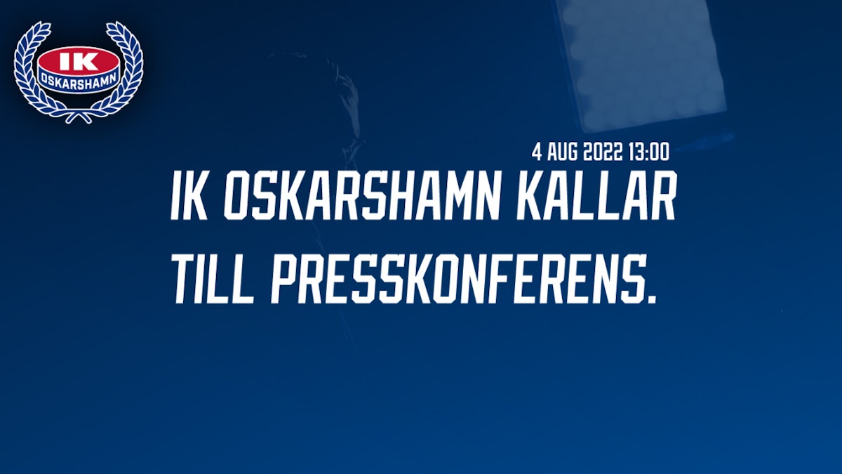 Pressinbjudan: IK Oskarshamn presenterar klubbdirektör