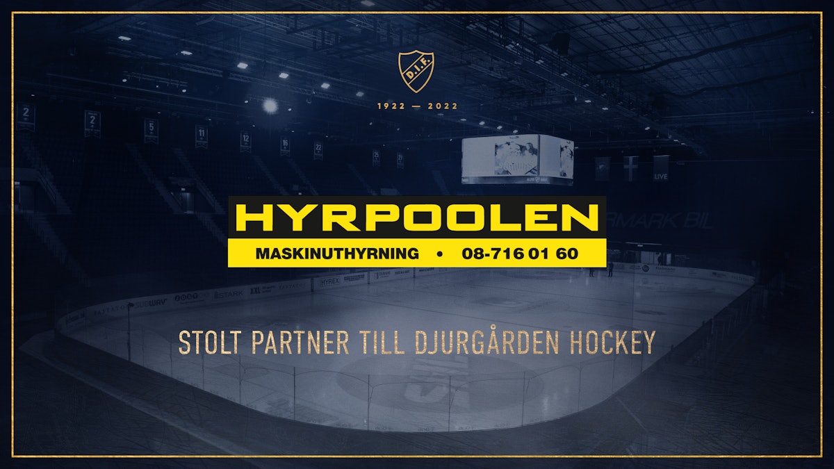 Djurgården Hockey: Djurgården Hockey presenterar Hyrpoolen som partner