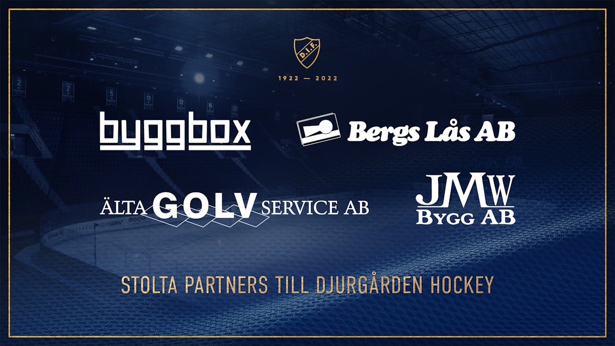 Djurgården Hockey presenterar Bergs Lås, Älta Golvservice och JMW Bygg som partners - Djurgården Hockey
