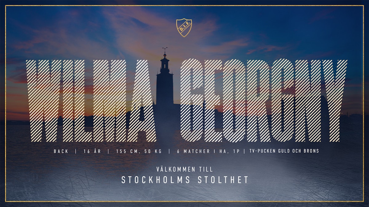 Djurgården Hockey: Försvararen Wilma Georgny till Djurgården Djurgården Hockey: Försvararen Wilma Georgny till Djurgården