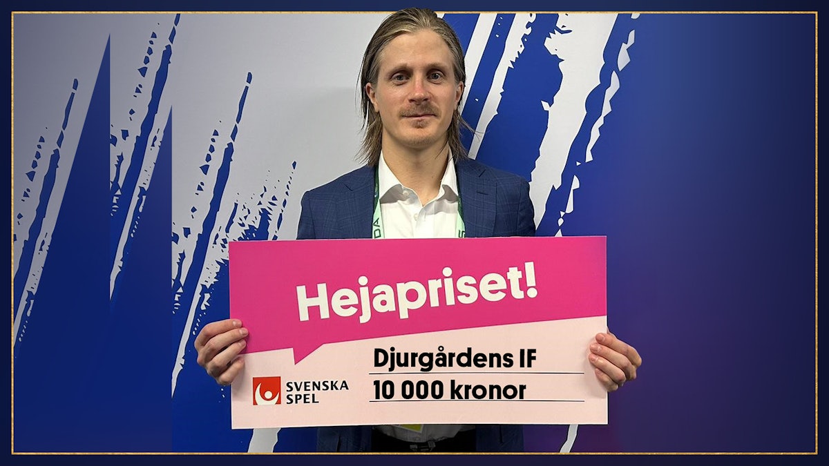 Marcus Sörensen skänker 10 000 kronor till Djurgårdens IF