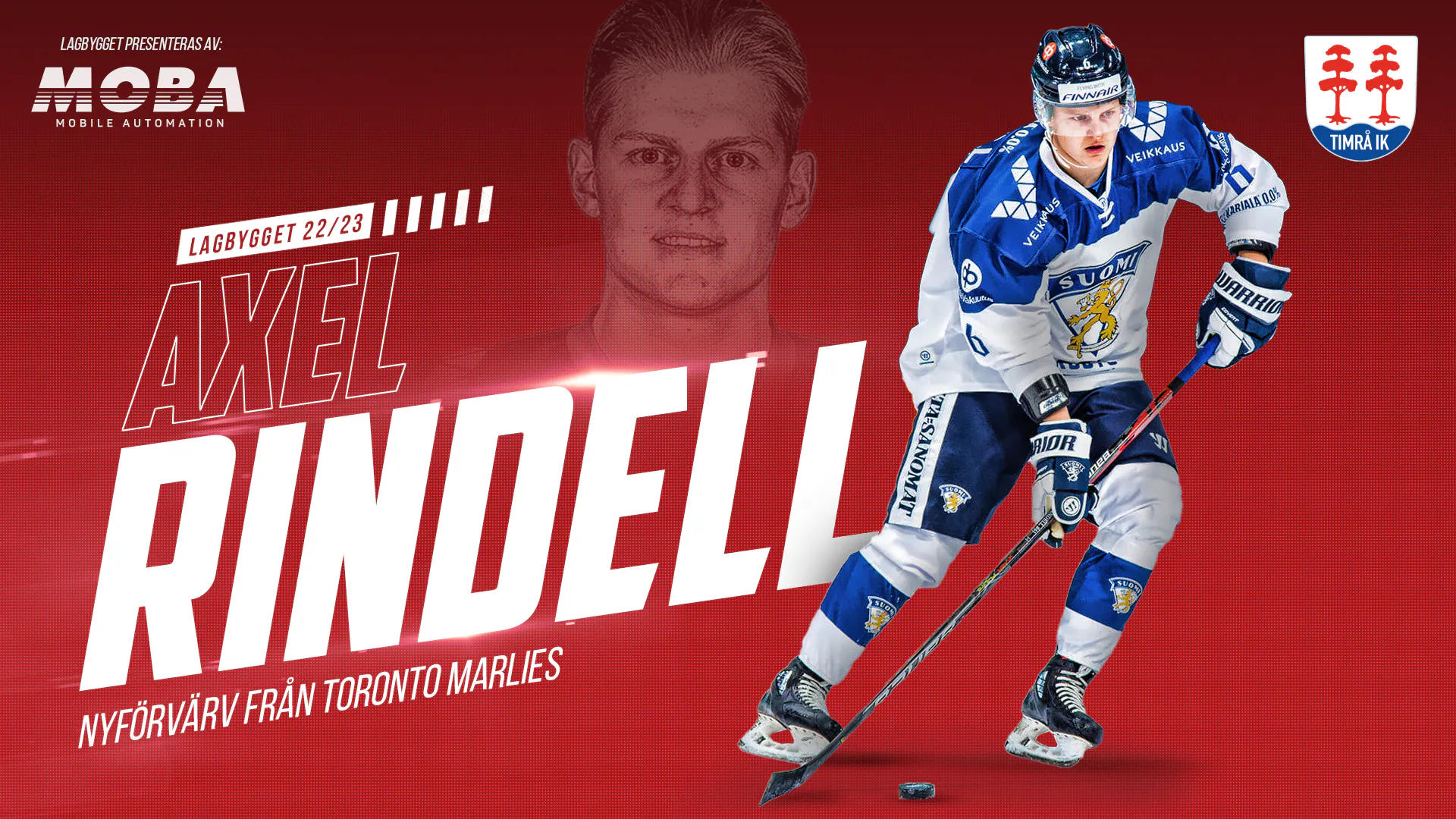 Axel Rindell Axel Rindell ansluter till Timrå IK!