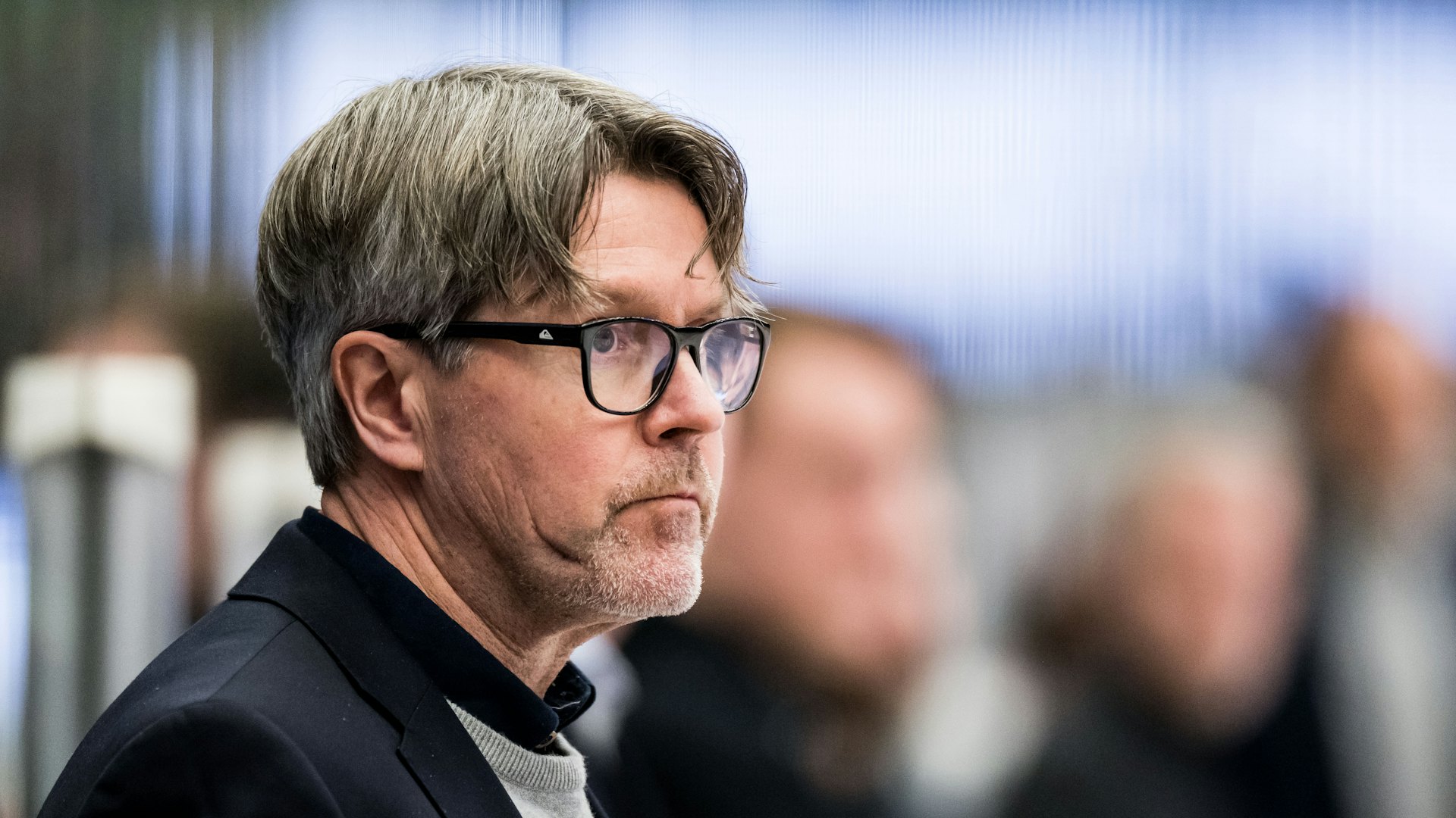 240111 Timrås tränare Anders Karlsson under ishockeymatchen i SHL mellan Rögle och Timrå den 11 januari 2024 i Ängelholm.
Foto: Petter Arvidson / BILDBYRÅN / kod PA / PA0736
ishockey ice hockey shl svenska hockeyligan swedish hockey league rögle timrå rögle