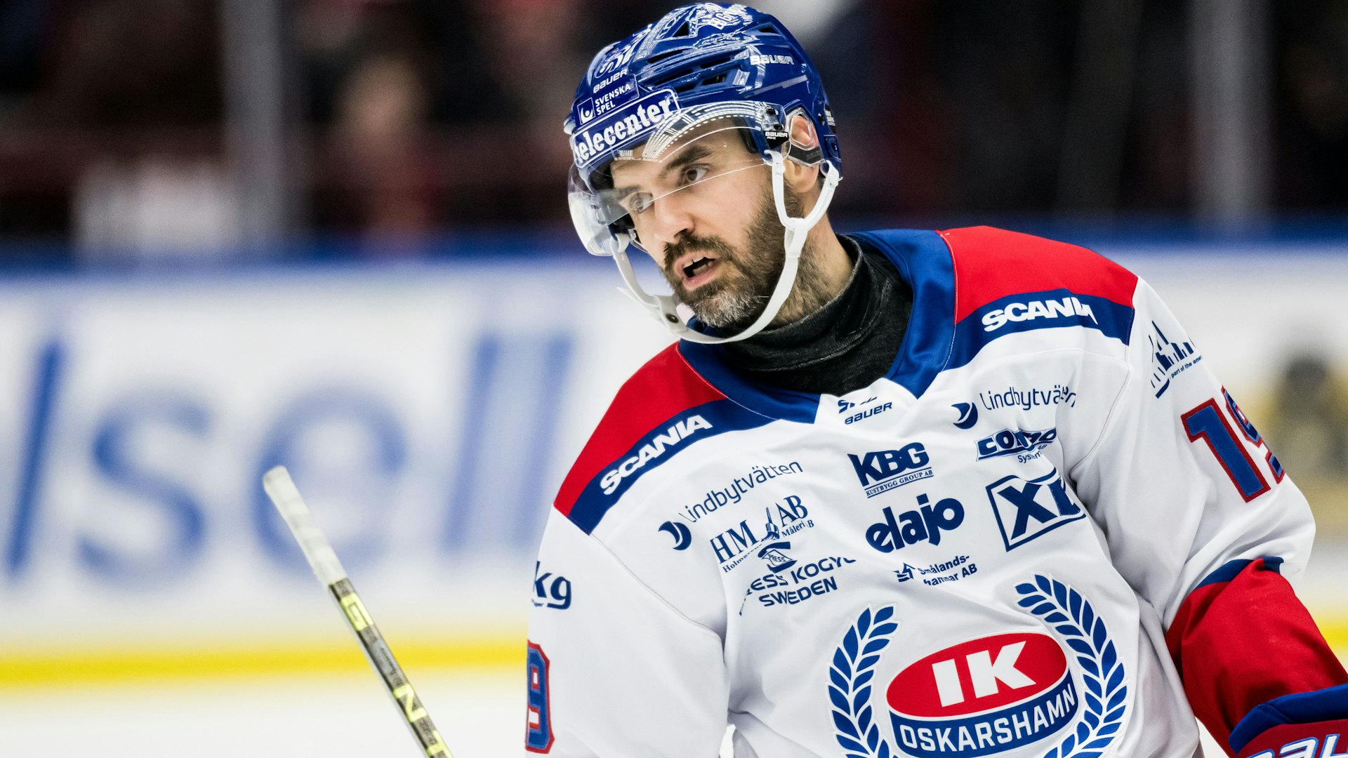 240229 Oskarshamns Martin Johansson under ishockeymatchen i SHL mellan Malmö Redhawks och Oskarshamn den 29 februari 2024 i Malmö.
Foto: Petter Arvidson / BILDBYRÅN / kod PA / PA0773
ishockey ice hockey shl svenska hockeyligan swedish hockey league malmö redhawks oskarshamn