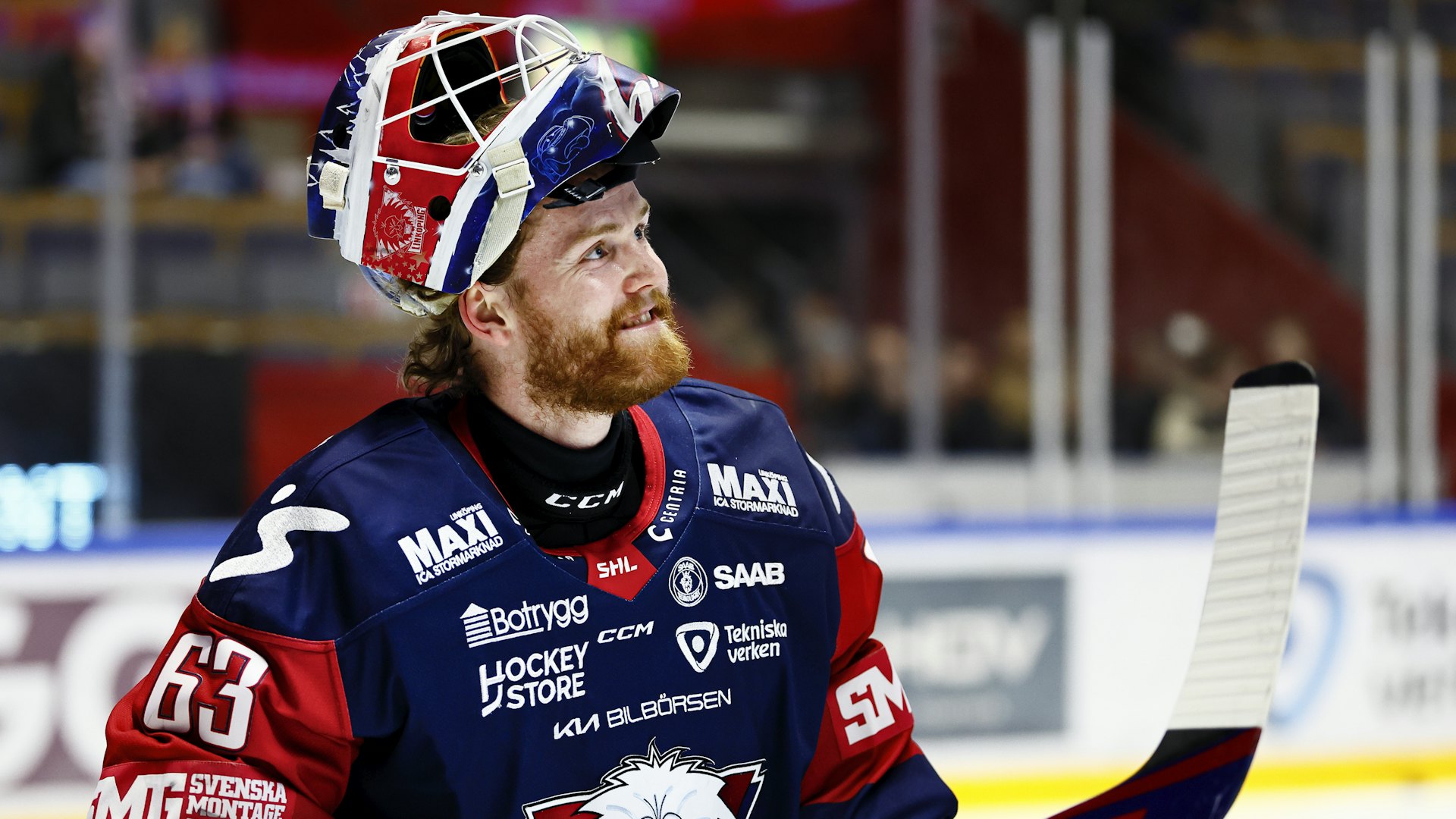 240224 Linköpings målvakt Marcus Högberg under ishockeymatchen i SHL mellan Linköping och MoDo den 24 februari 2024 i Linköping. 
Foto: Peter Holgersson / BILDBYRÅN / COP 102 / PH0236
ishockey ice hockey shl svenska hockeyligan swedish hockey league linköping modo