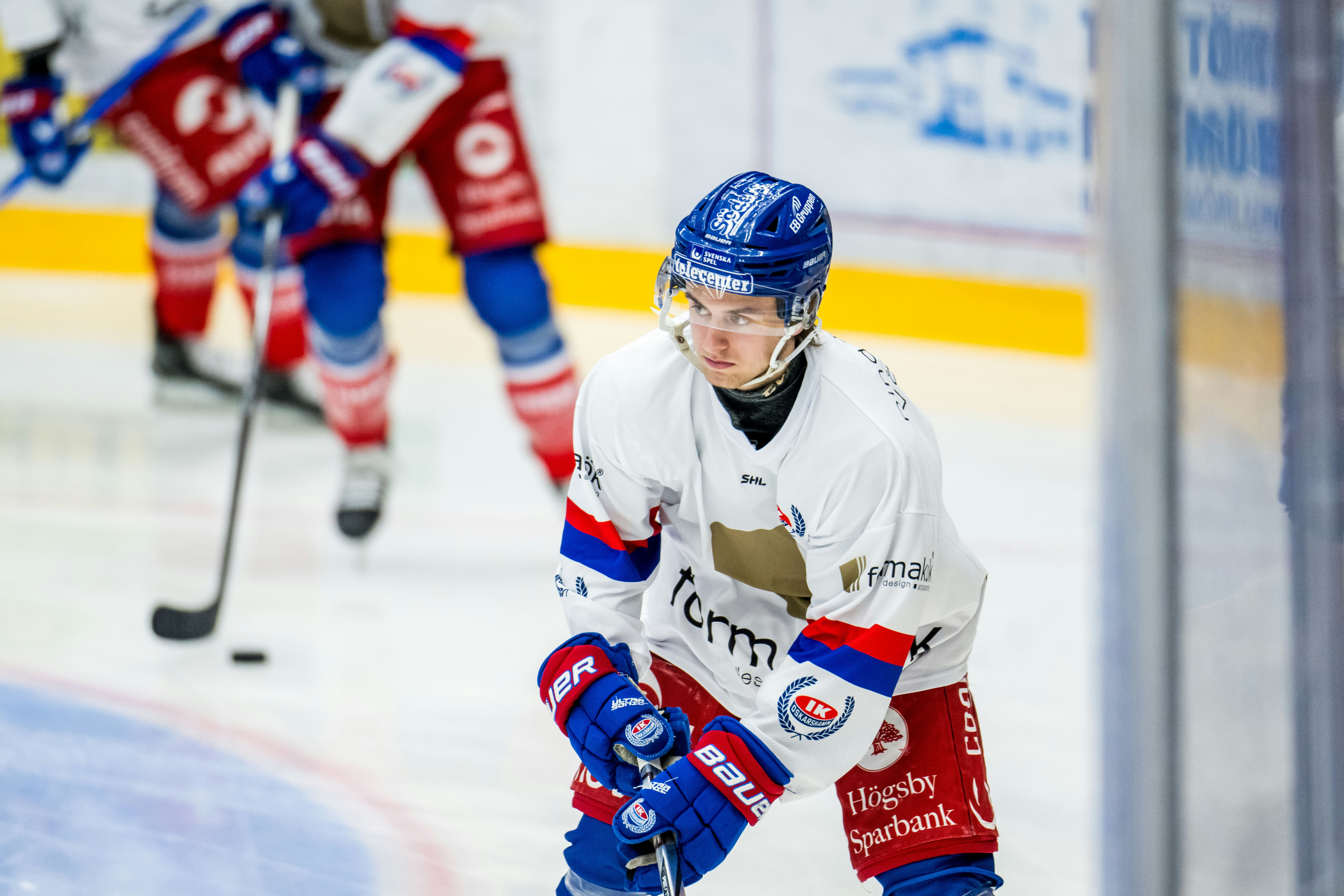 240307 Oskarshamns Joel Jonsson under ishockeymatchen i SHL mellan Oskarshamn och Rögle den 7 mars 2024 i Oskarshamn.
Foto: Suvad Mrkonjic / BILDBYRÅN / COP 170 / SM0305
ishockey ice hockey shl svenska hockeyligan swedish hockey league oskarshamn rögle rögle