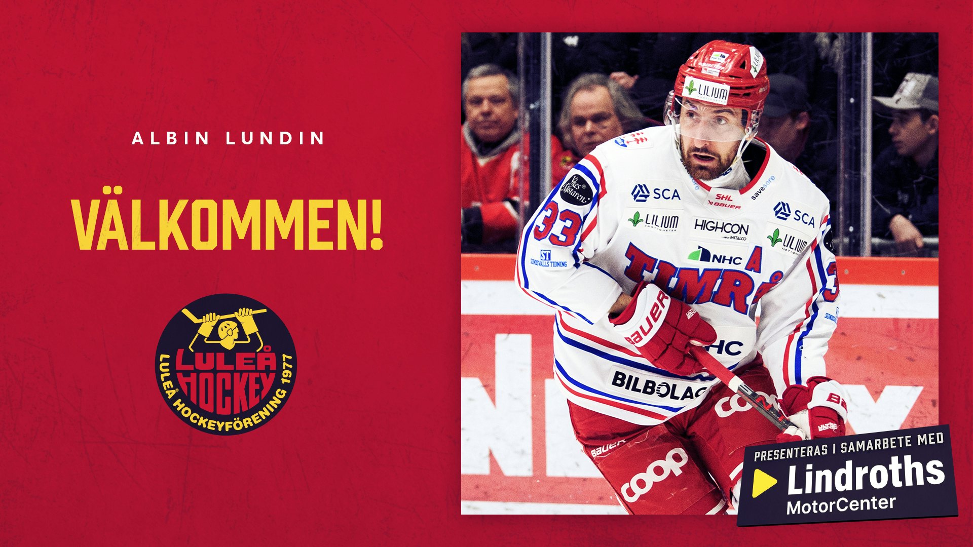Luleå Hockey: Välkommen Albin Lundin!