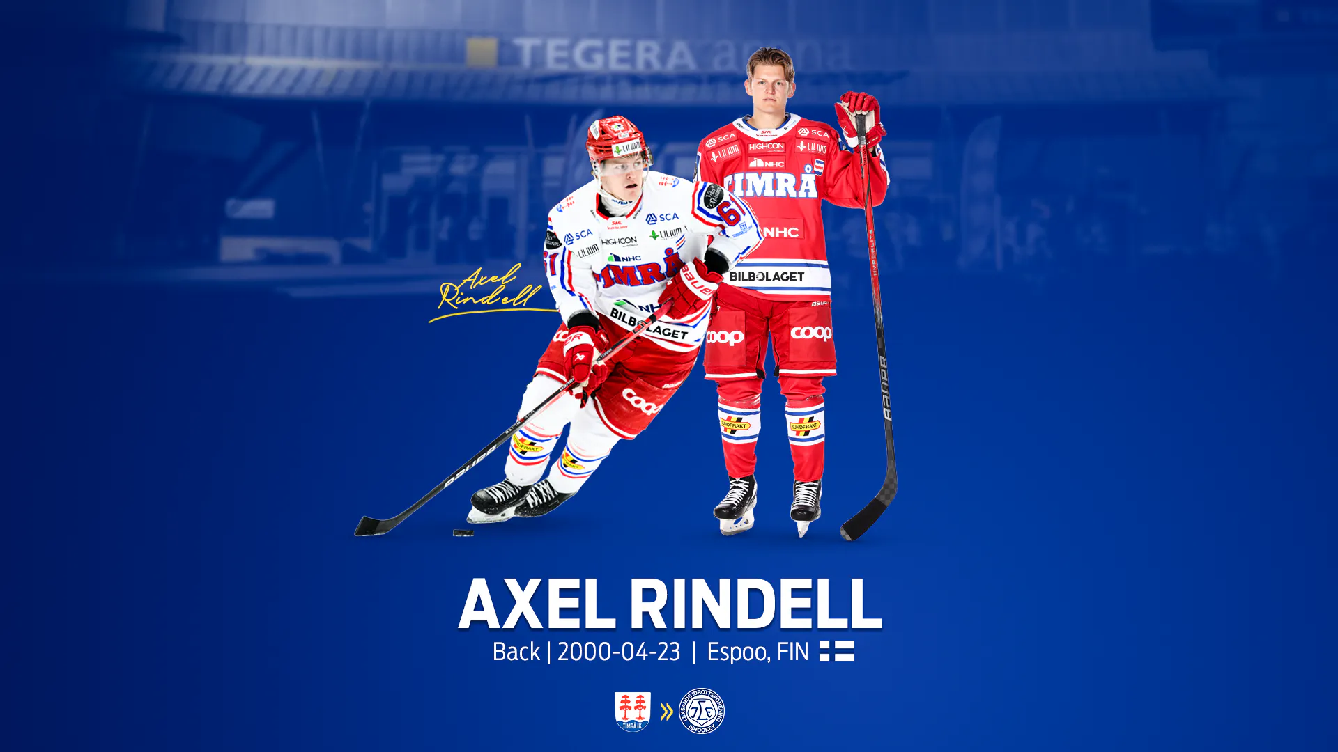 Axel Rindell Axel Rindell klar för två säsonger i Leksands IF