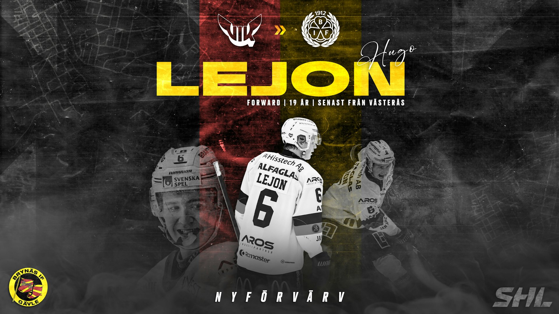 Brynäs: Hugo Lejon klar för Brynäs IF Brynäs: Hugo Lejon klar för Brynäs IF