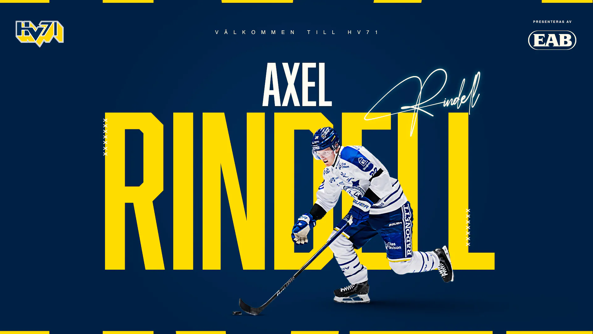 Axel Rindell Axel Rindell klar för HV71
